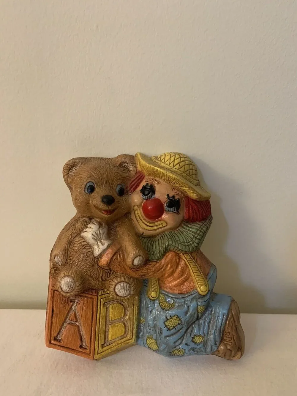 Frankies Designs Clown And Bear Wall Plaque Hanging Foam Decor 7